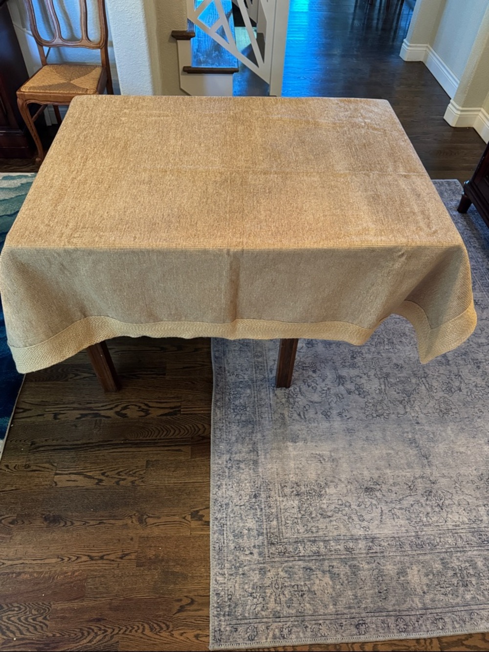 Neutral Tan Tablecloth - Classic Home Dining Table Cover